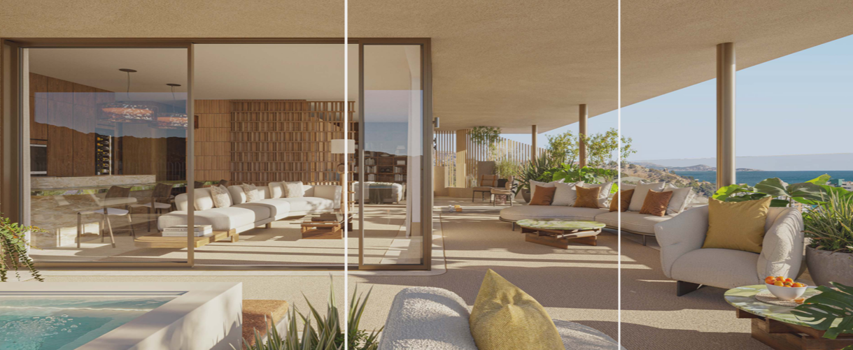 Luxusní apartmán s terasou a výhledem na moře